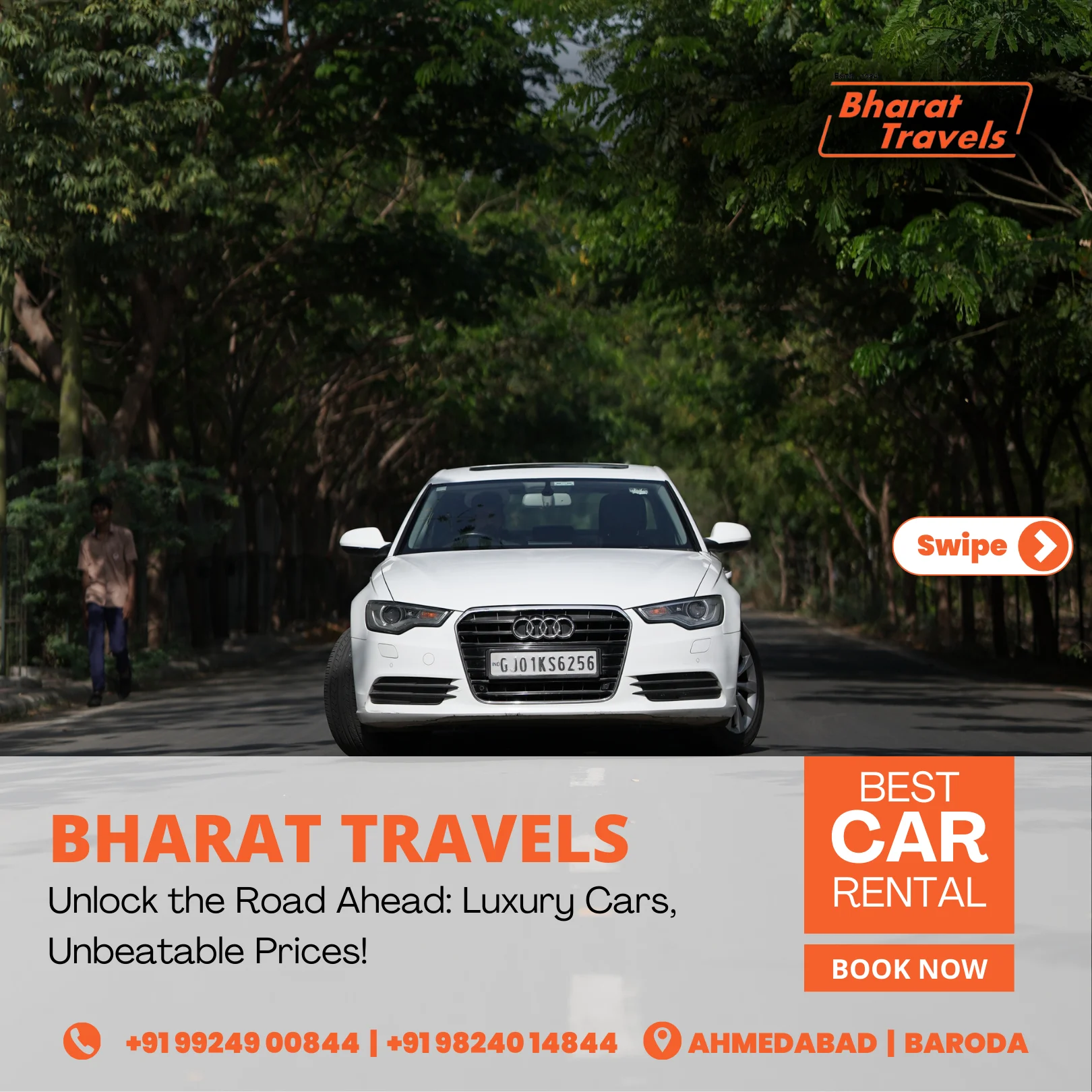 luxury car rental for cricketers in baroda